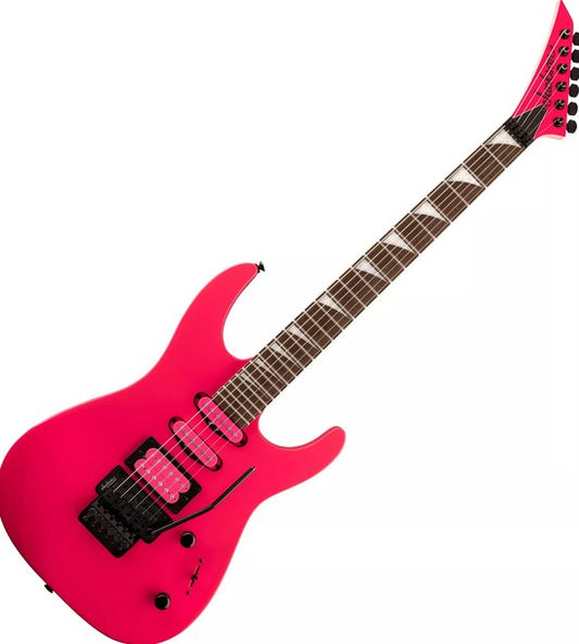 Jackson FSR X Series Dinky DK2XR HH with Laurel FB in Neon Pink