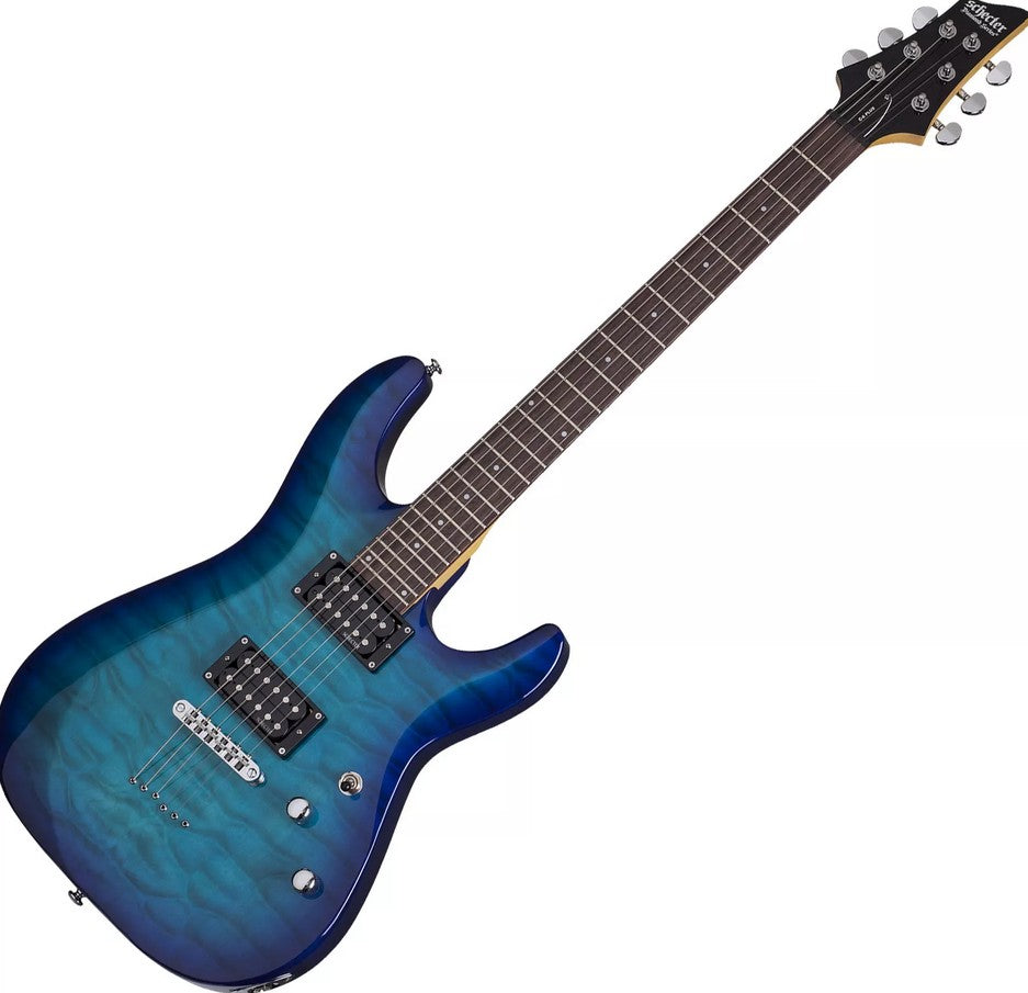 Schecter C-6 Plus in Ocean Blue  Burst