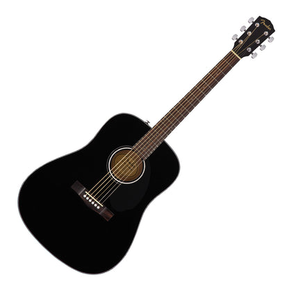 Fender CD60S Solid Top Dreadnought Acoustic Guitar in Black