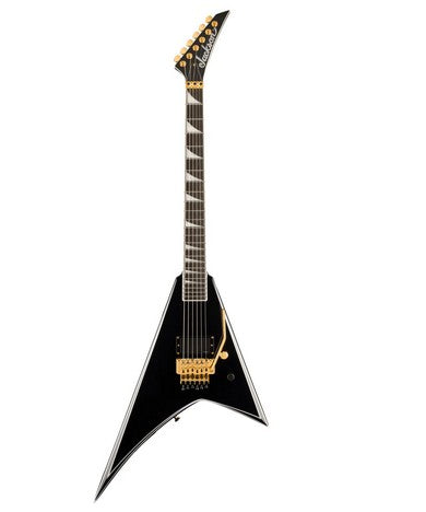 Jackson Concept Series Rhoads FR H Ebony FB with Black with White Pinstripes