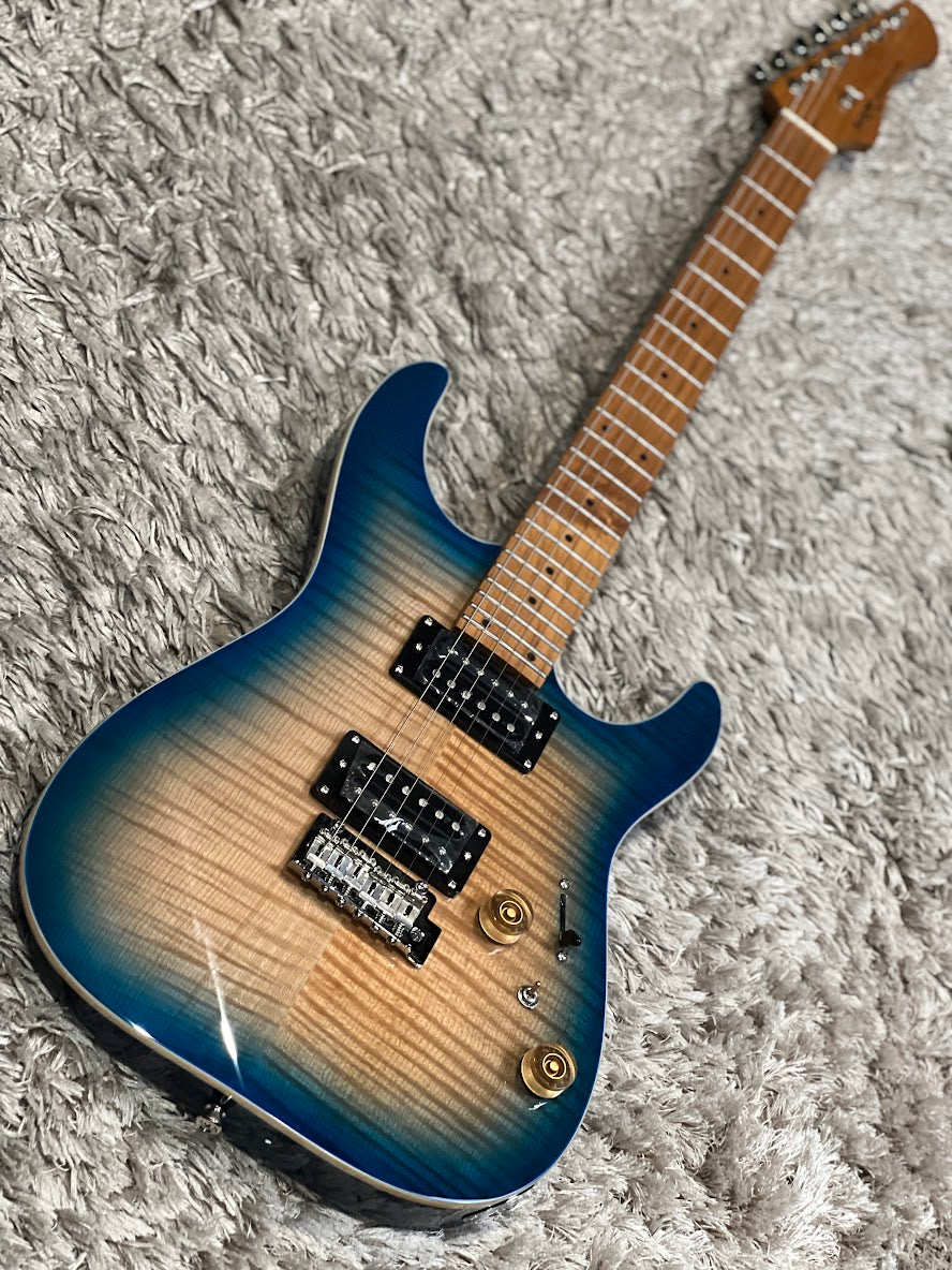 SQOE SEIB650 HH Roasted Maple Series in Natural Blue Burst