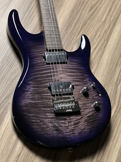 Sterling by Music Man LK100 Steve Lukather Signature in Flame Maple Blueberry Burst