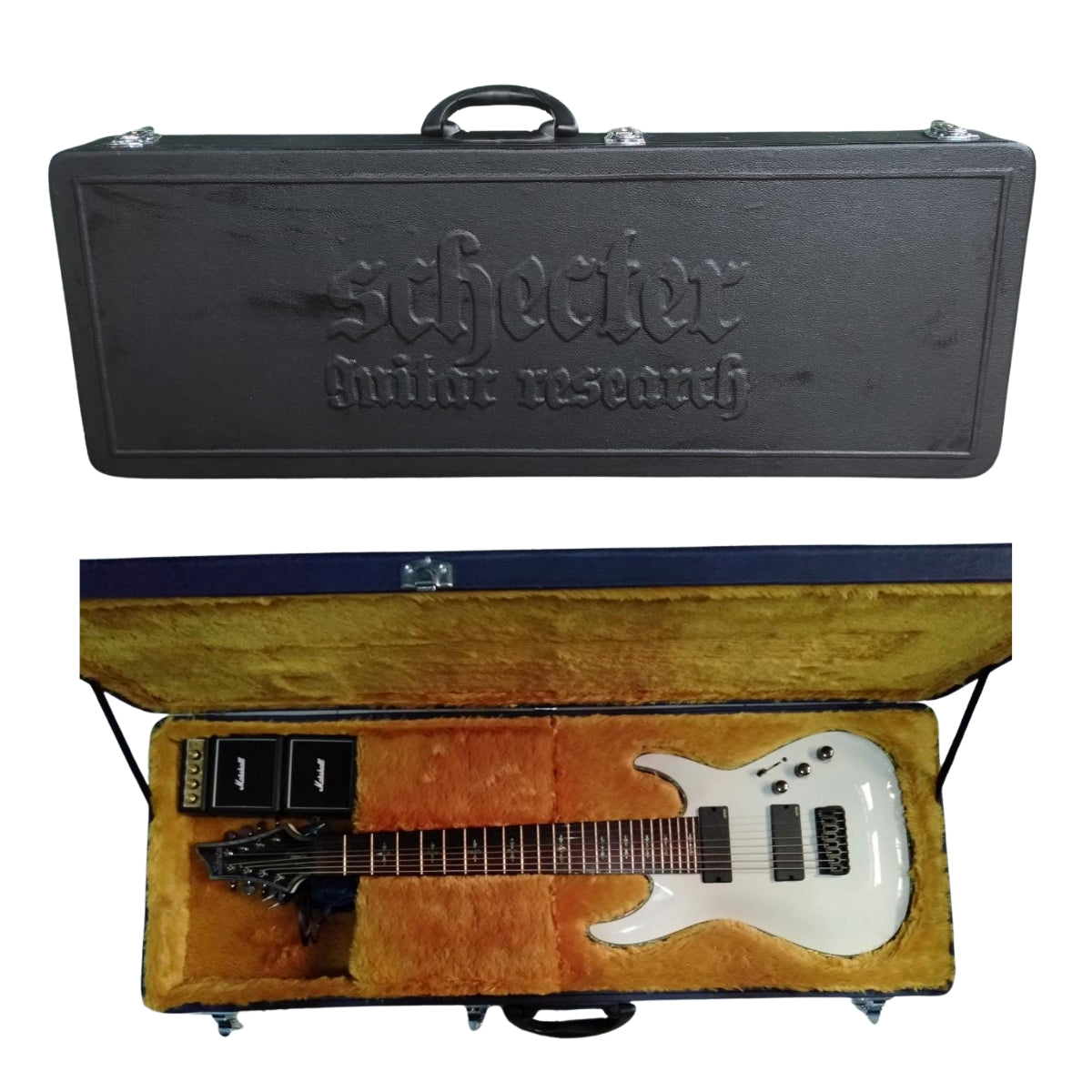 MOD Case Schecter Wooden Coffin Case in Black (Fit for Omen / Demon / Banshee / C-1 / Etc)