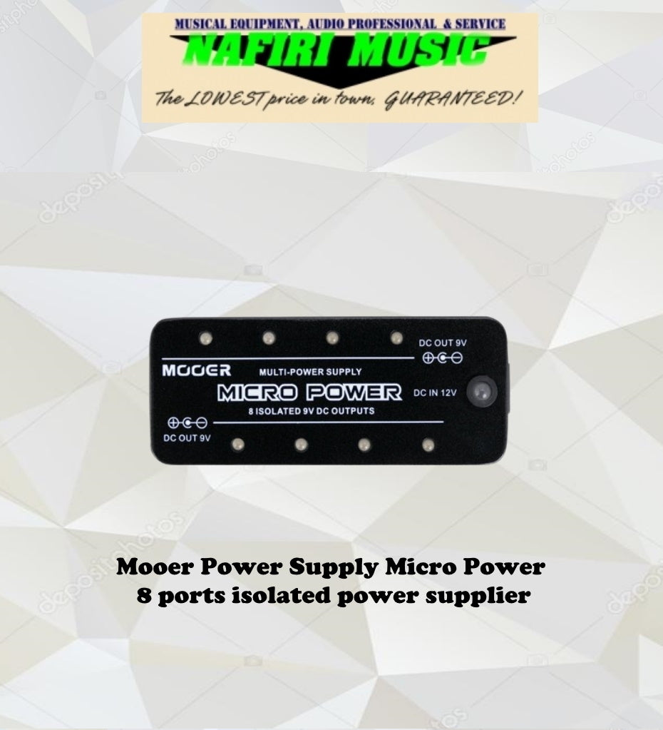 Mooer Power Supply Micro Power 8 ports isolated power supply ...