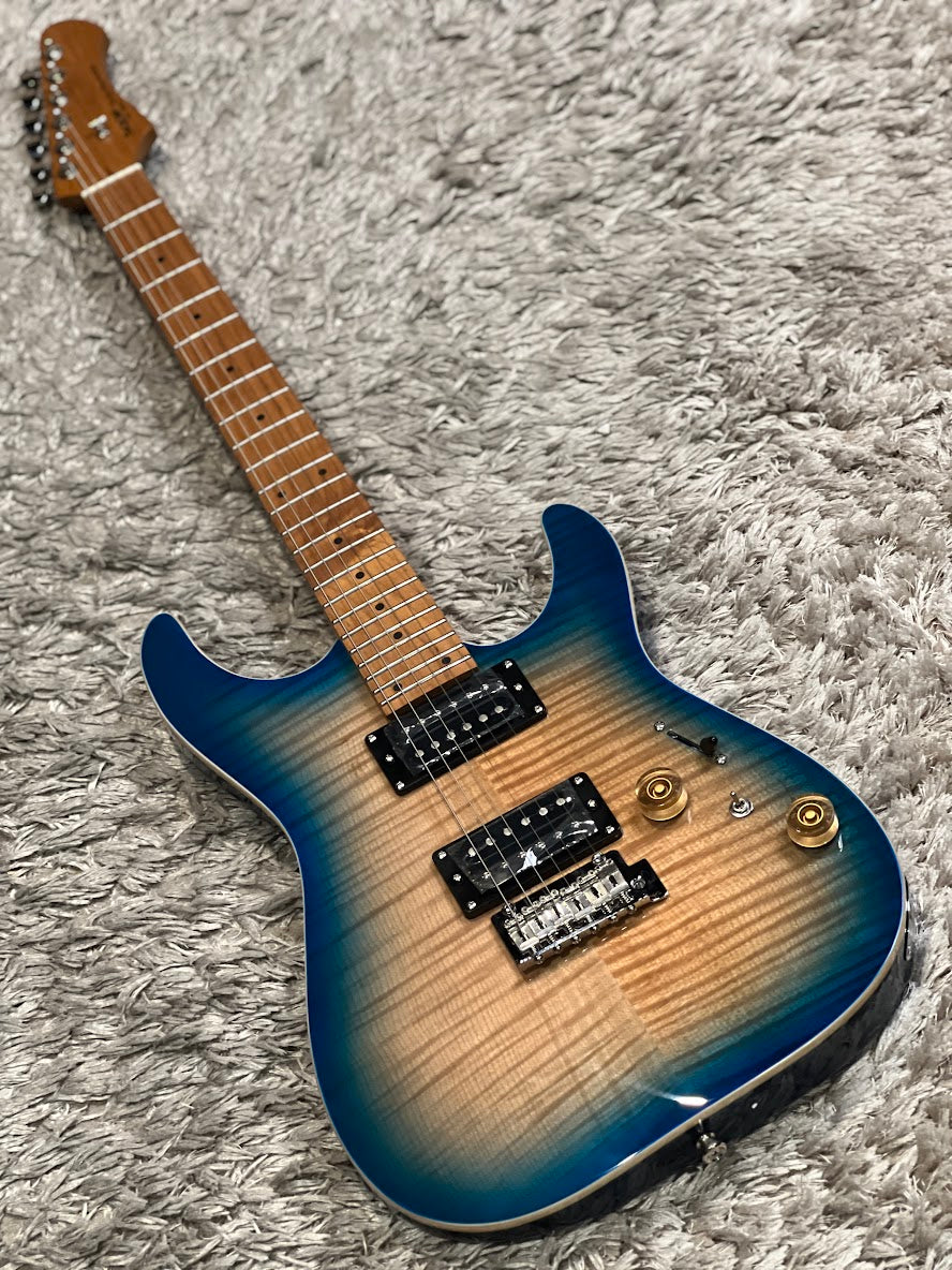 SQOE SEIB650 HH Roasted Maple Series in Natural Blue Burst