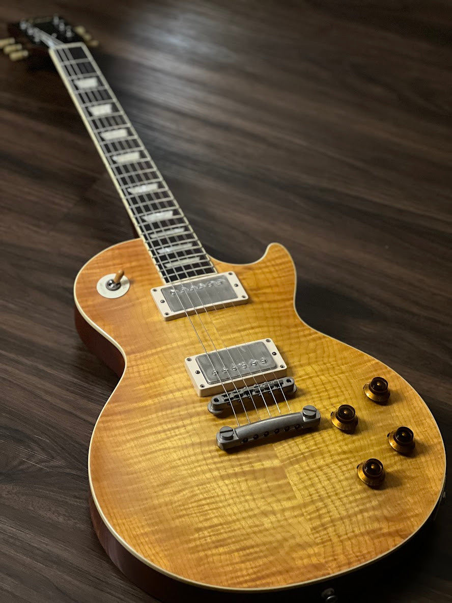 Tokai Love Rock LS150F-3A-RELIC SG/HB Premium Series Japan 3A Solid Flame Top in Honeyburst S/N 2349068