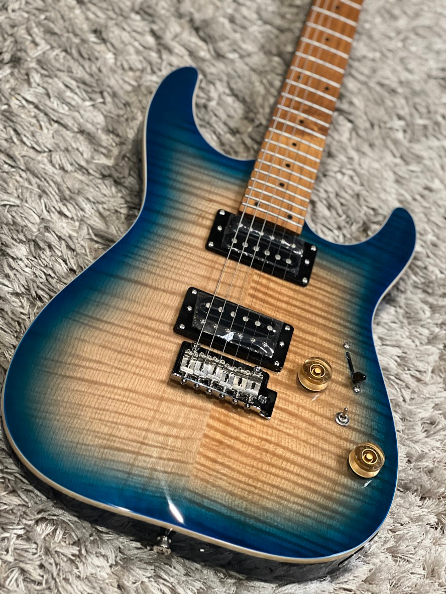 SQOE SEIB650 HH Roasted Maple Series in Natural Blue Burst