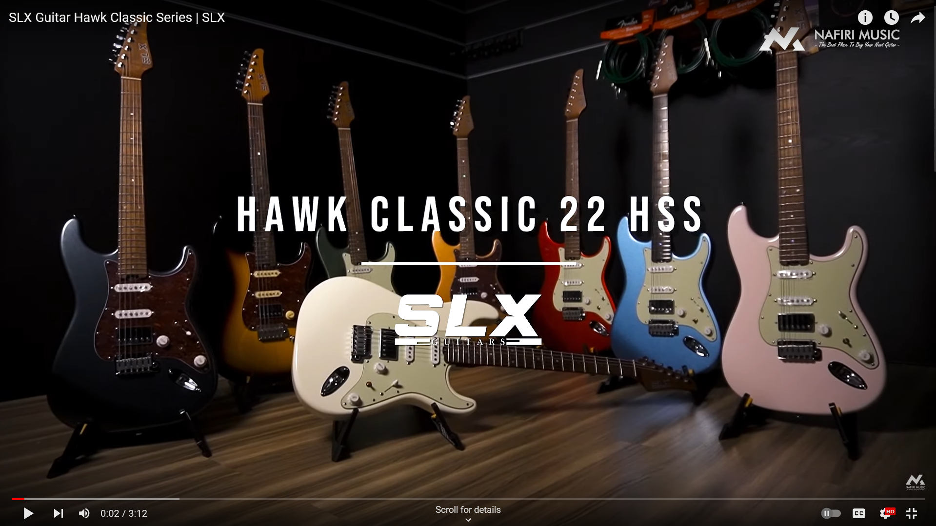 Muat video: SLX Guitar Hawk Classic Series