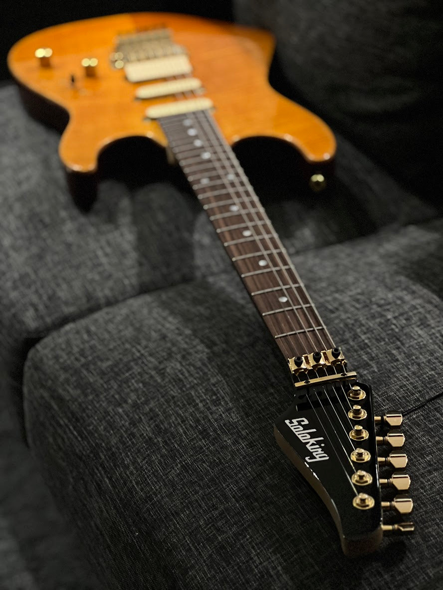 Soloking MS-1 Custom 22 HSS FR Elite in Amber Nafiri Special Run