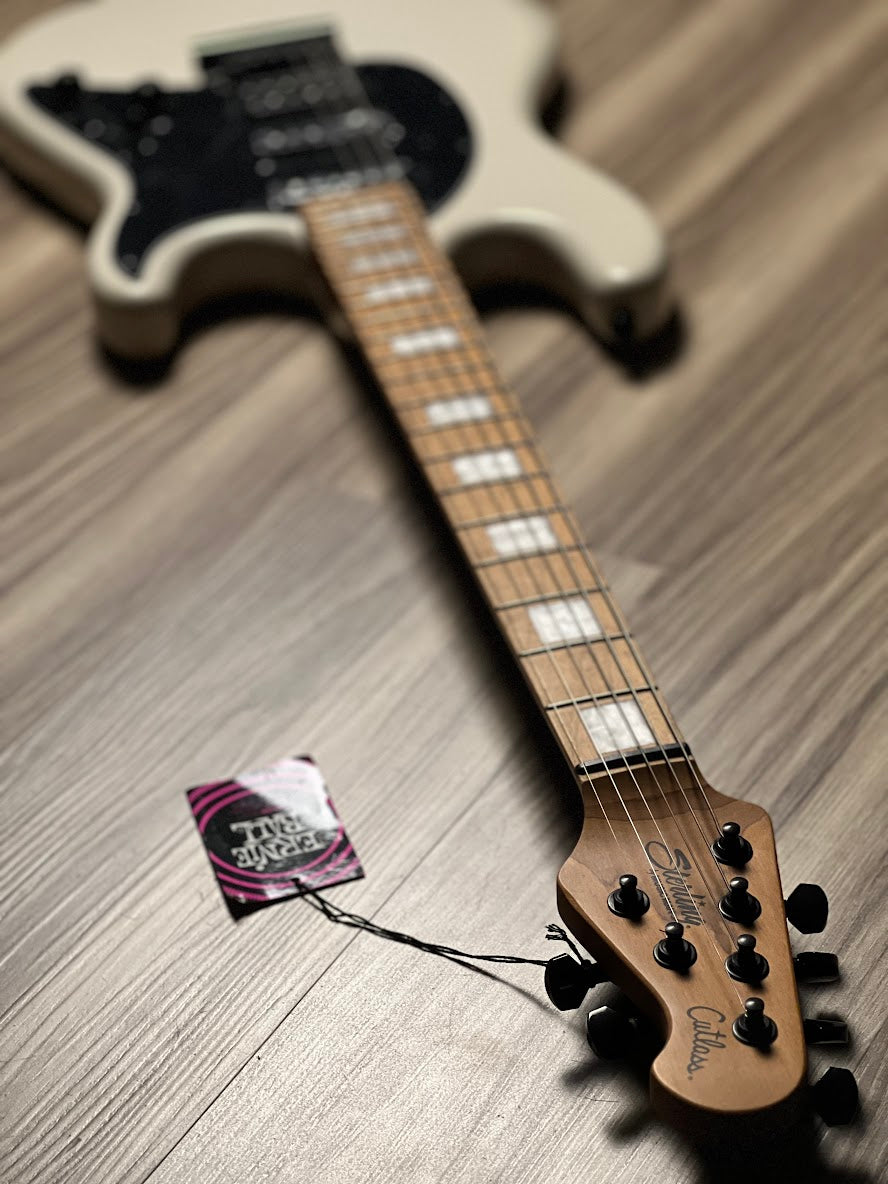 Sterling by Music Man CT50XHSS Cutlass Plus HSS in Chalk