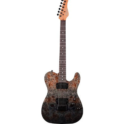 Schecter PT Standard in Black Fade Burst Burl