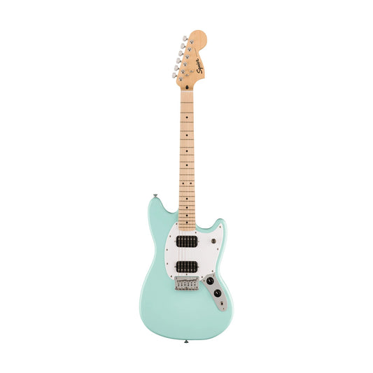 Squier FSR Sonic Mustang HH with White Pickguard and Maple FB in Sonic Blue