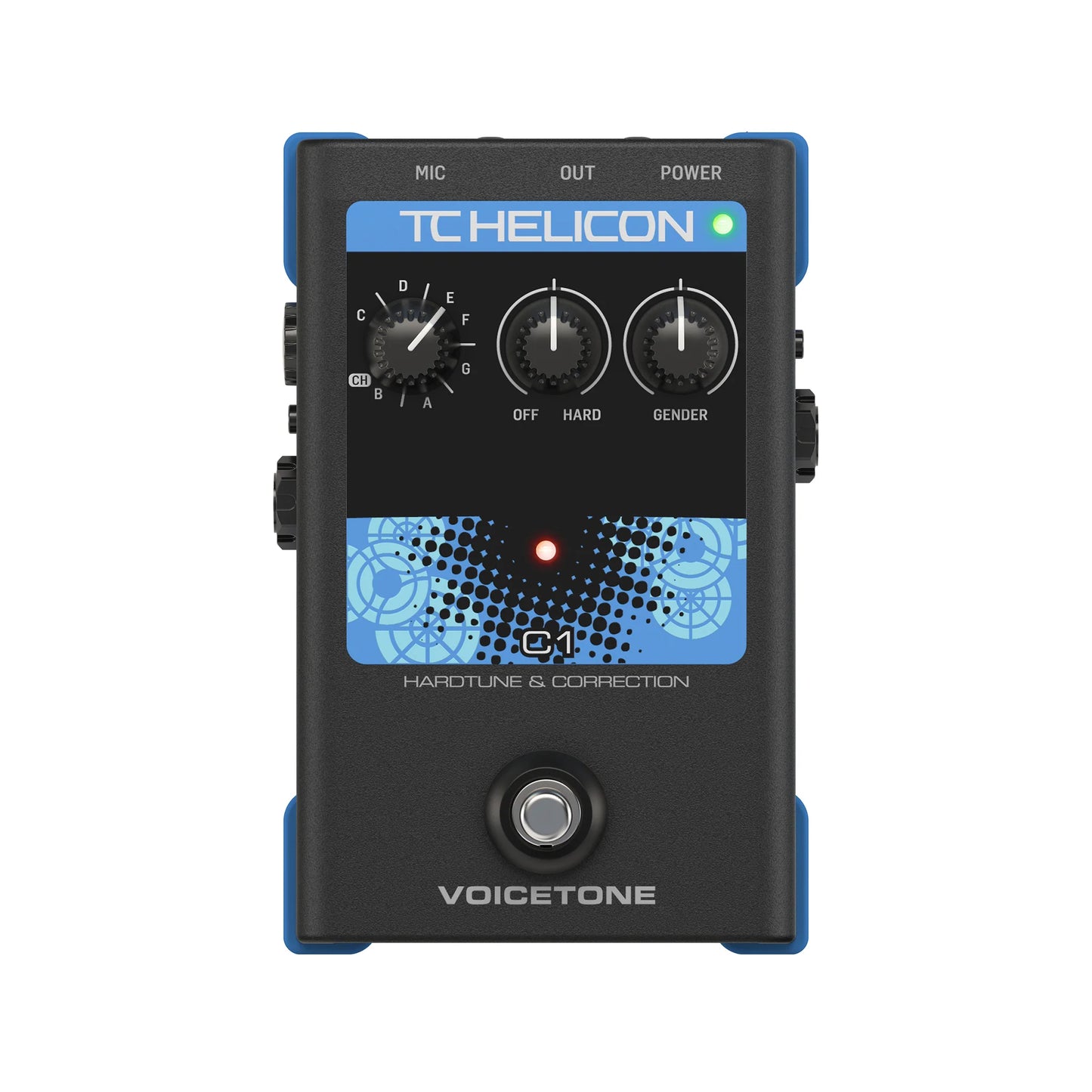 TC Helicon Voicetone C1 Hardtune & Correction Vocal Pedal