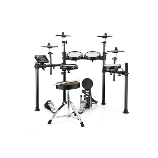 Donner Electric Drum DED-200 / 5 Drums / 4 Cymbals w/Audio Line/Drum Stick