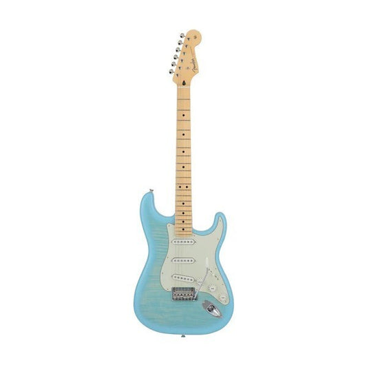 Fender Japan Hybrid II Stratocaster with Maple FB in Celeste Blue