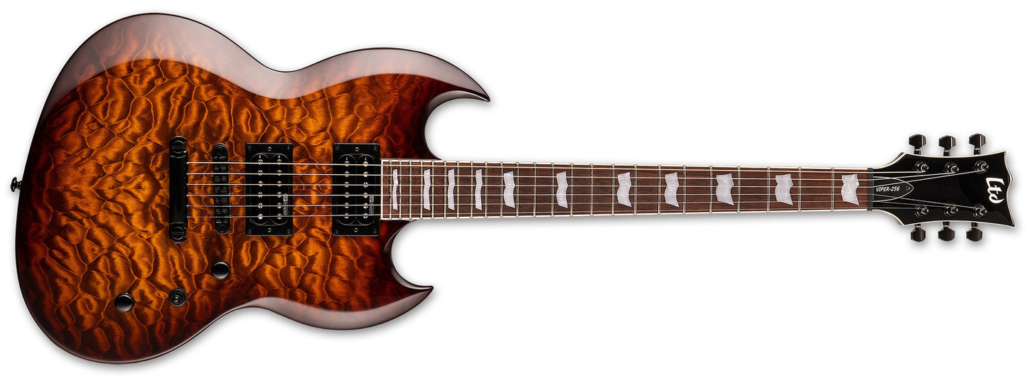 ESP LTD VIPER-256 In Dark Brown Sunburst