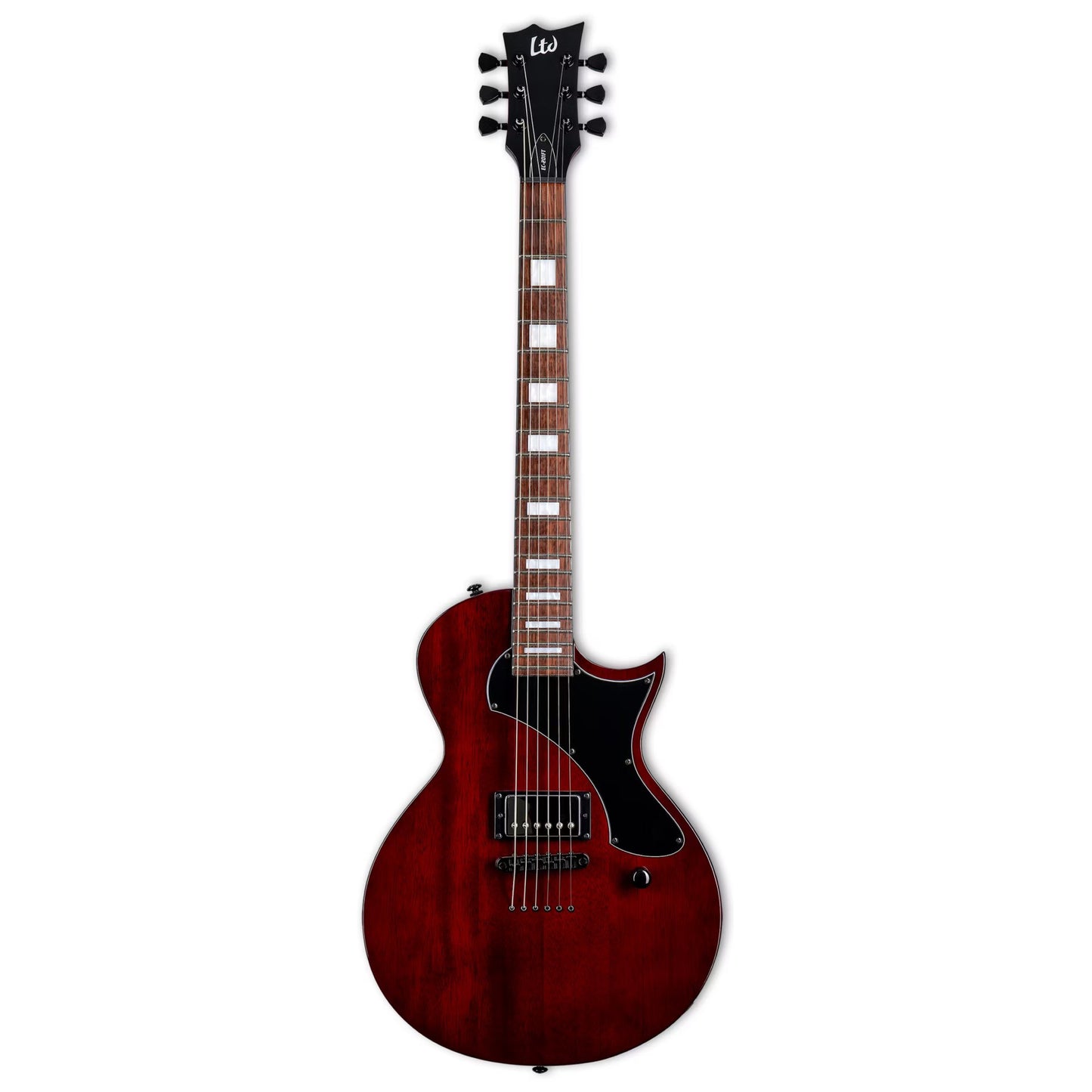 ESP LTD EC-201FT Flat Top See Thru In Black Cherry