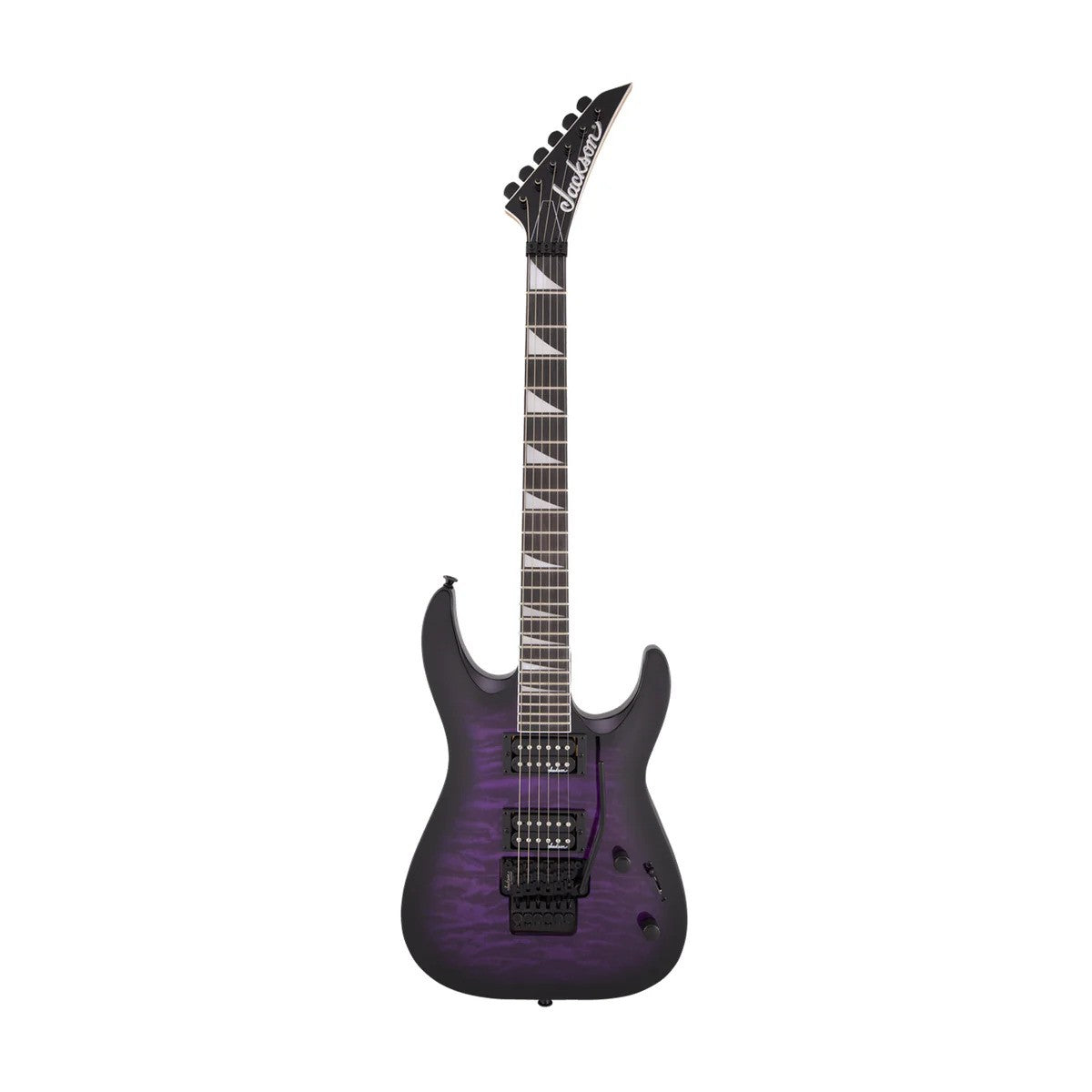 Jackson JS Series Dinky Arch Top JS32Q DKA with Amaranth FB in Transparent Purple Burst