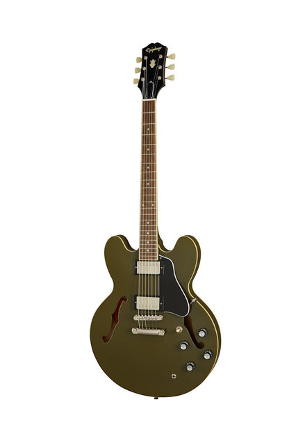 Epiphone ES-335 Bigsby in Olive Drab w/Premium GigBag