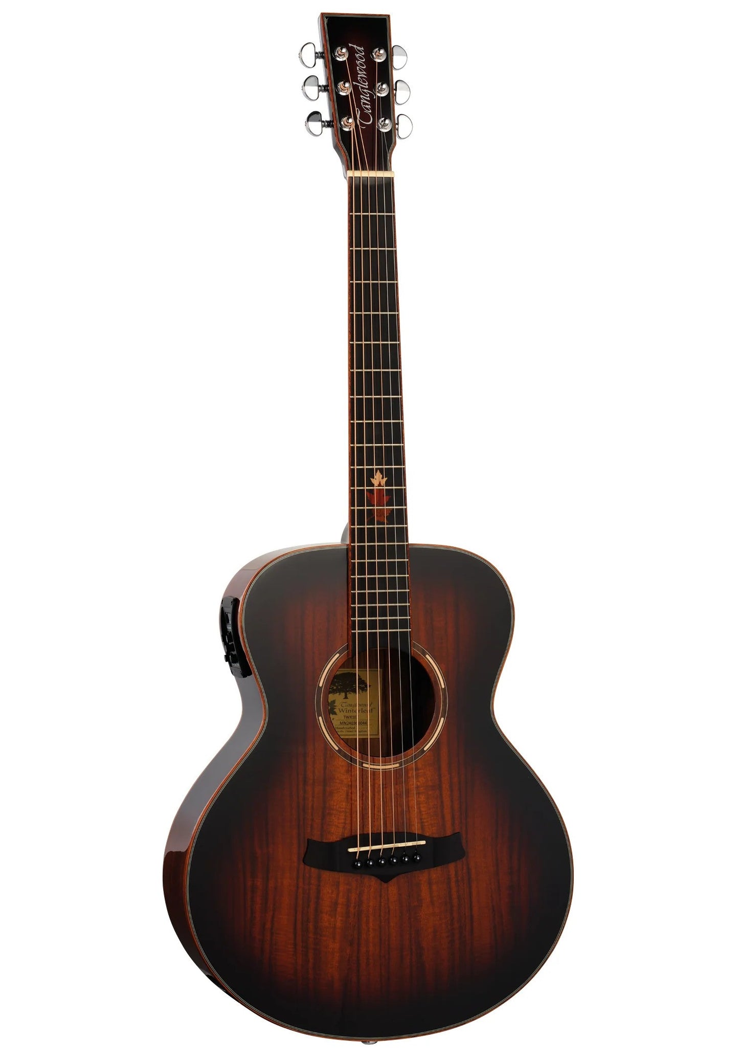 Tanglewood TWX1EK Winterleaf Exotic Mini Top Solid Spruce in Autumn Burst Gloss w/Bag