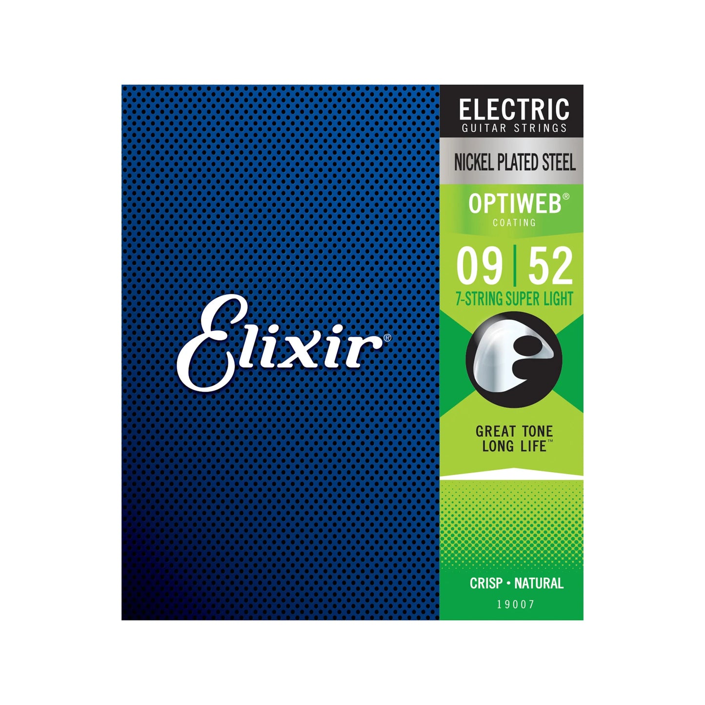 Elixir 19007 Optiweb Super Light 7String Electric Guitar Strings 09-52