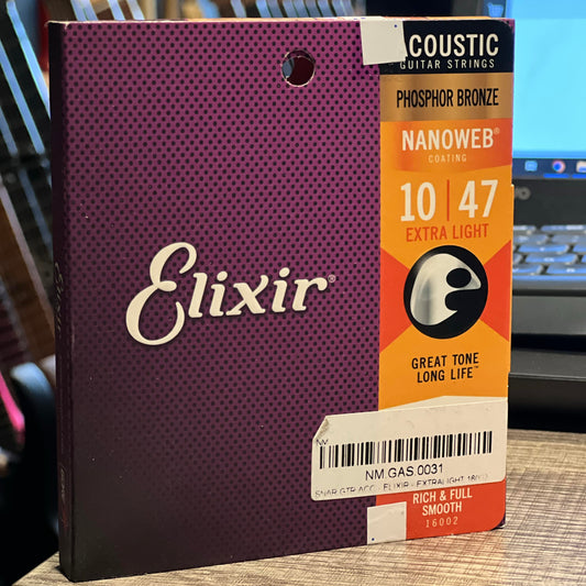 Senar Elixir 16002 Nanoweb Phosphor Bronze Acoustic 010-047