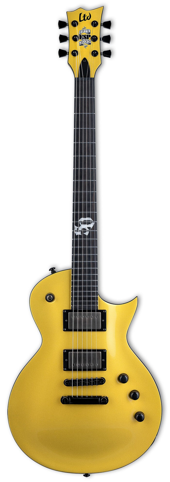 ESP LTD EC-2025 50th Anniversary with Ebony Fingerboard in Metallic Gold