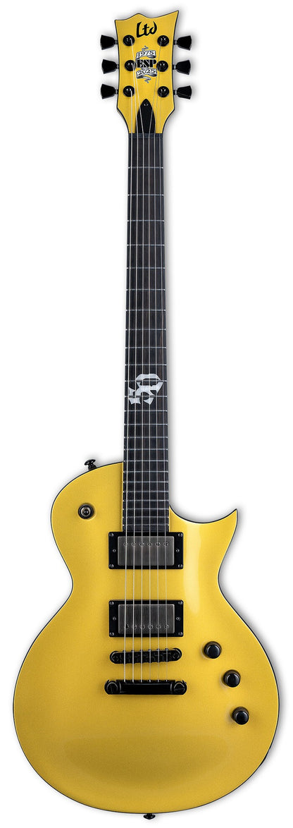 ESP LTD EC-2025 50th Anniversary with Ebony Fingerboard in Metallic Gold
