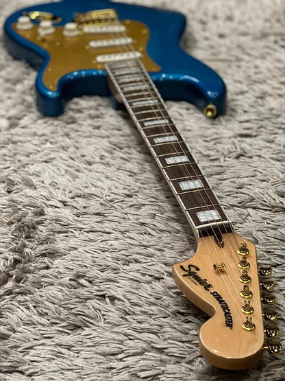 Squier 40th Anniversary Gold Edition Stratocaster in Lake Placid Blue (USED)