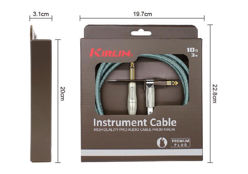 Krilin Instrument Cables IWB-202PFGL (3M) in Olive