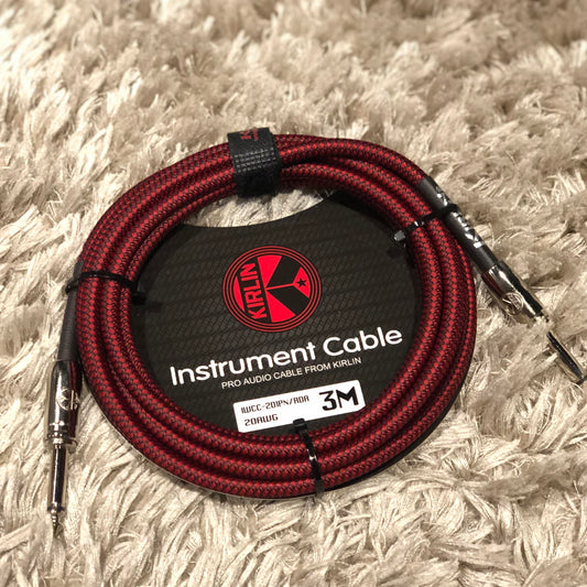 Kirlin Guitar Cables Mono Plug IWCC-201PN 10ft in Red
