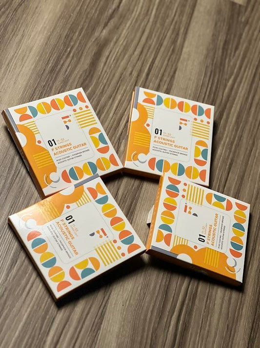 Fstring Acoustic Guitar 11-52 PVCD Coating/Phosphor Bronze Guitar Strings A01