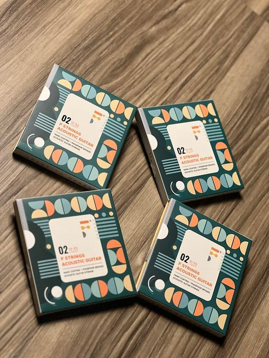 FString Acoustic Guitar 12-53 Nano Coating/Phosphor Bronze Guitar Strings A02