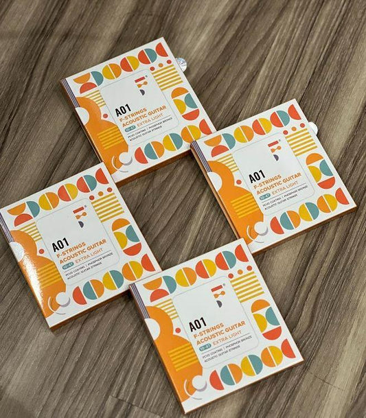 Fstring Acoustic Guitar 10-47 Nano Coating/ Phosphor Bronze Guitar Strings A02