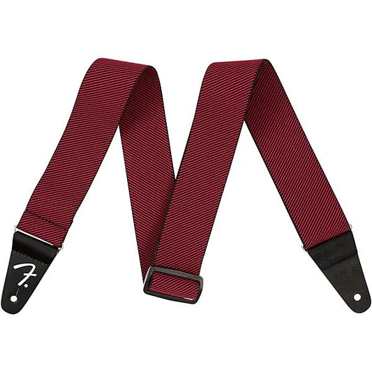 Fender WeighLess Tweed Guitar Strap in Red