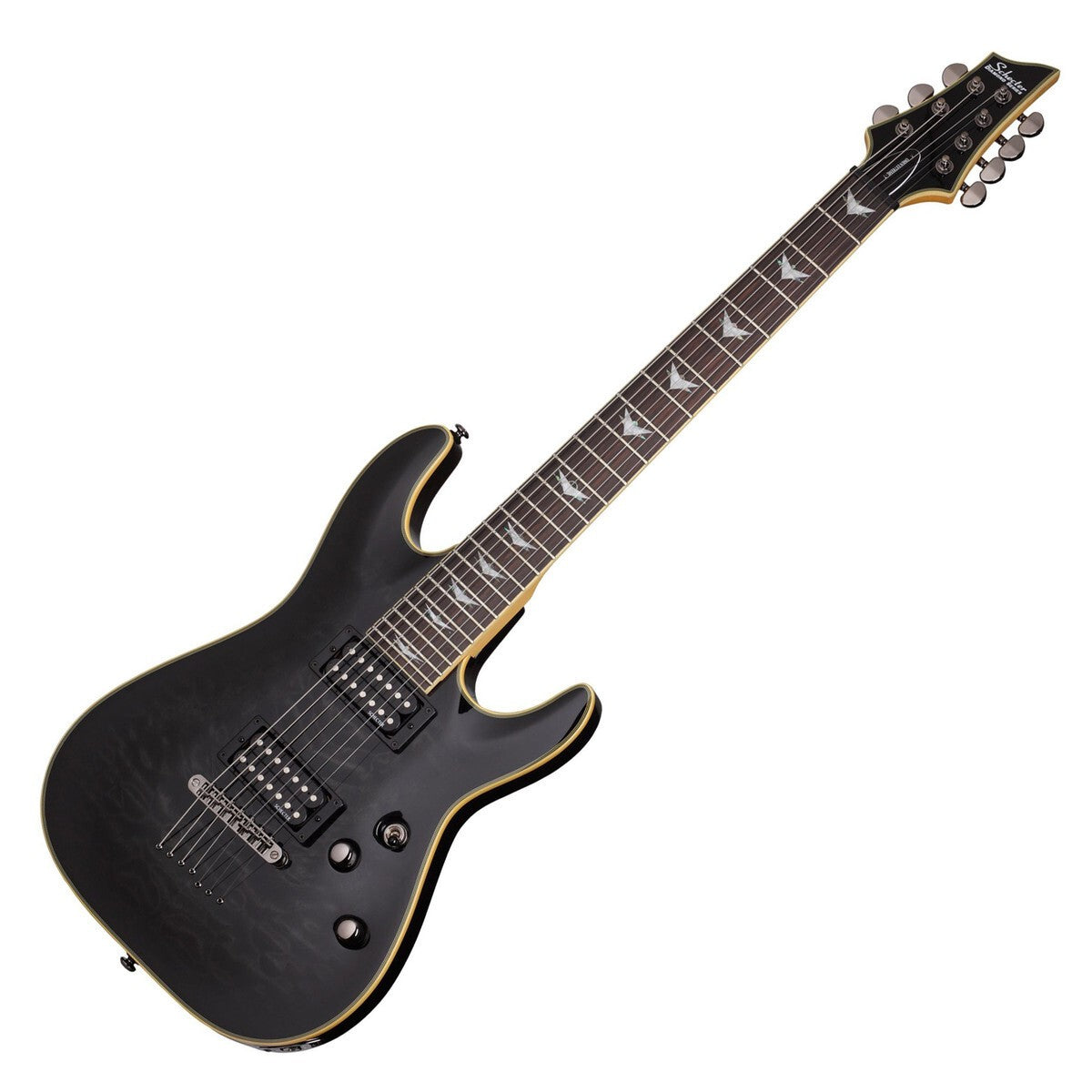 Schecter Omen Extreme-7 in See Thru Black