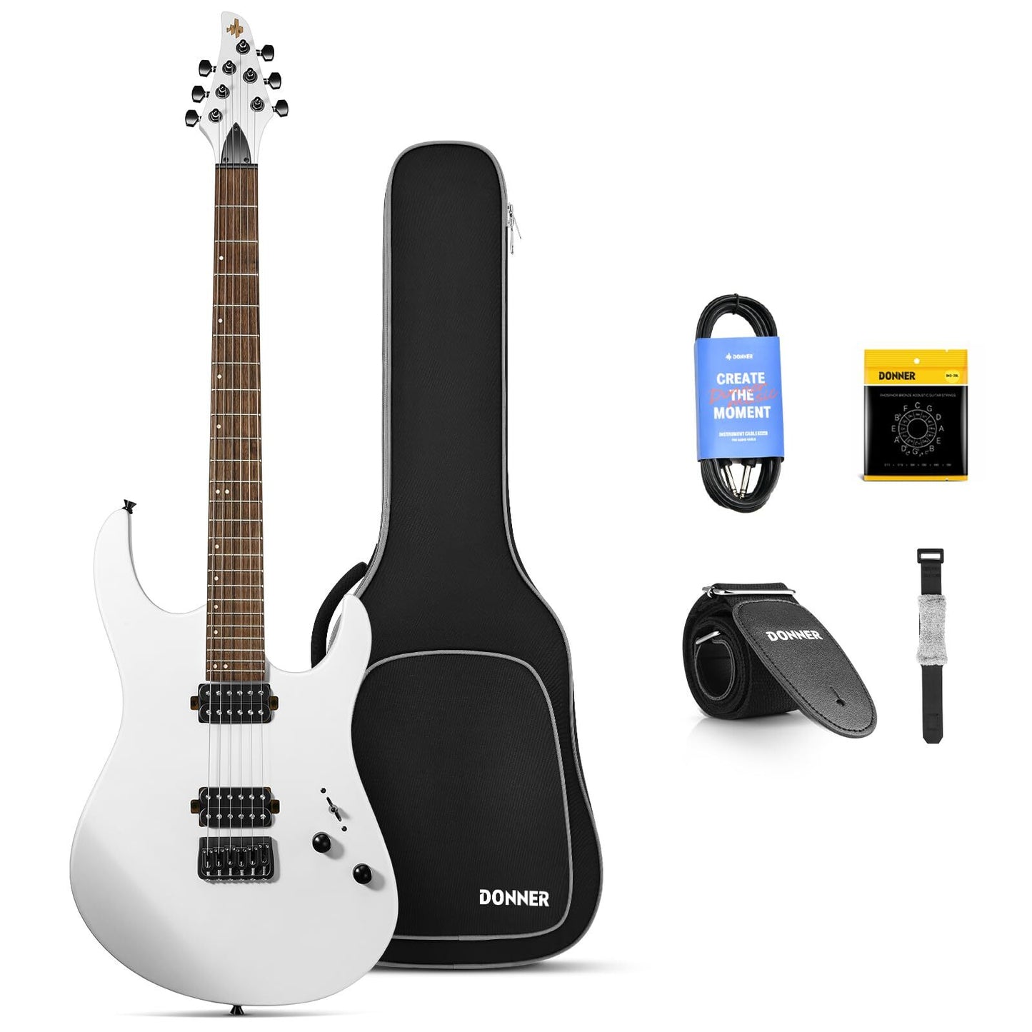 Donner DMT-100W in White w/Bag