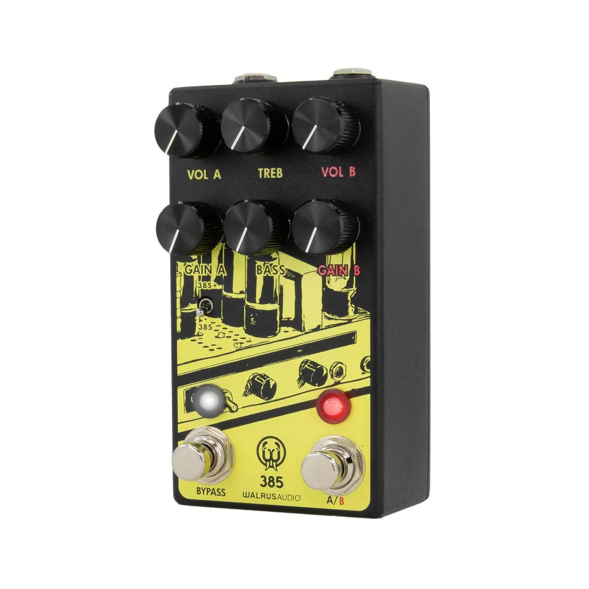 Walrus Audio 385 Overdrive MKII Guitar Effects Pedal in Yellow
