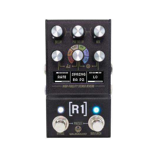 Walrus Audio MAKO Series MKII R1 High-Fidelity Stereo Reverb Guitar Effects Pedal