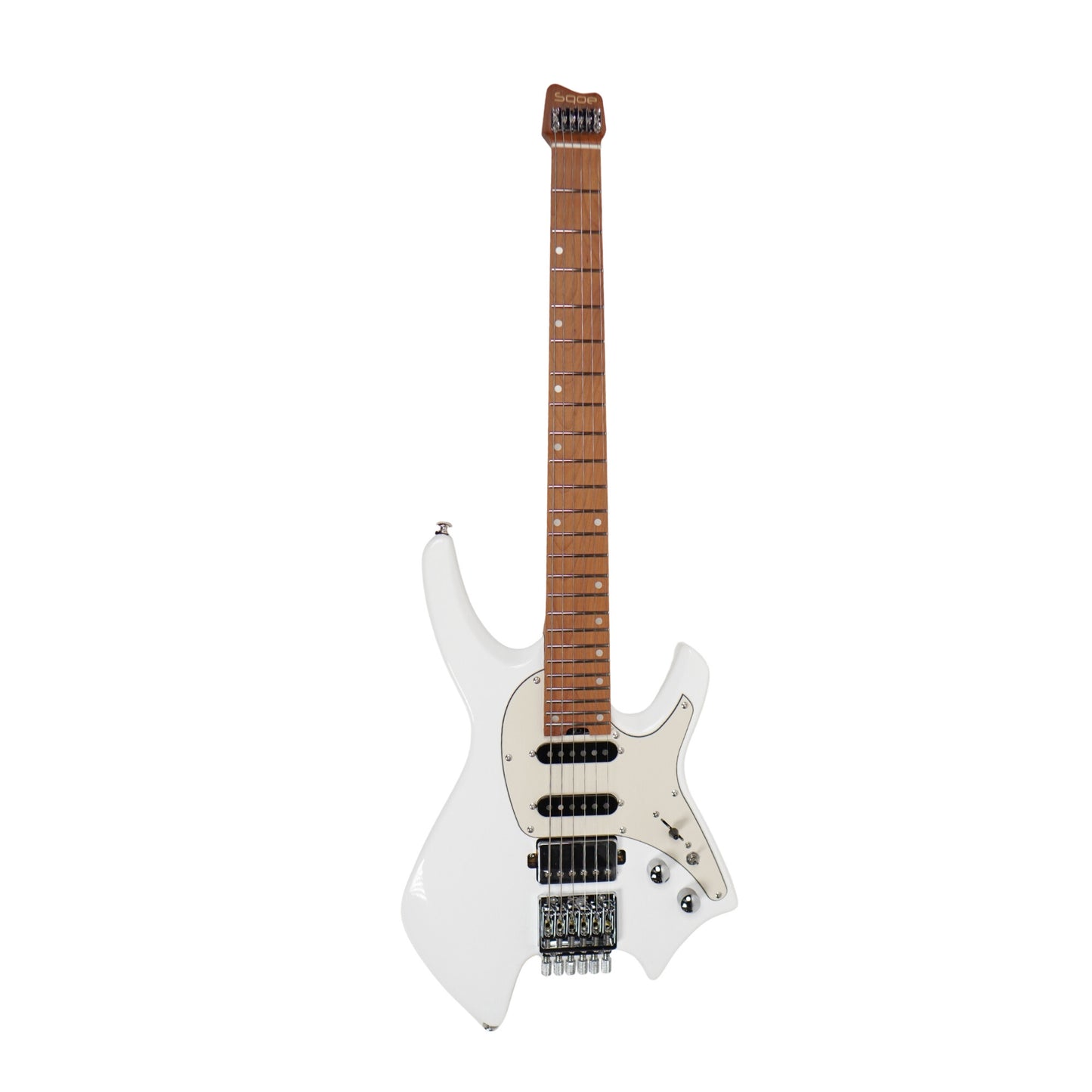SQOE Headless Electric guitar SEWT700 in Pearl White HSS