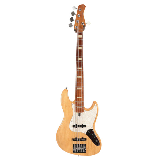 Sire Marcus Miller V8 Swamp Ash 5-String Bass Guitar in Natural With Bag