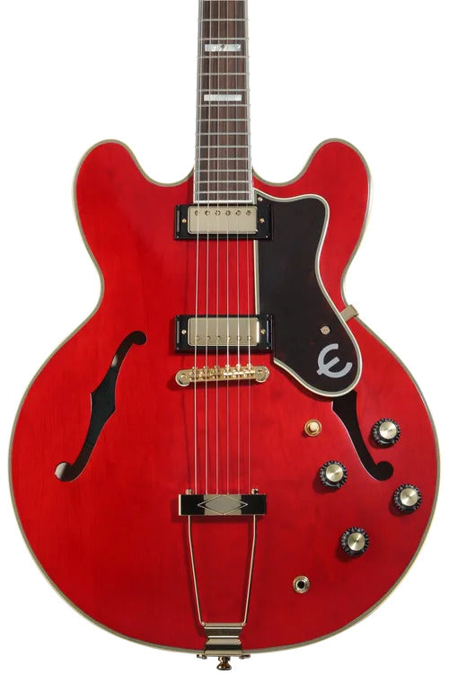 Epiphone Masterbilt Gem Archer Sheraton Electric Guitar in Cherry Red