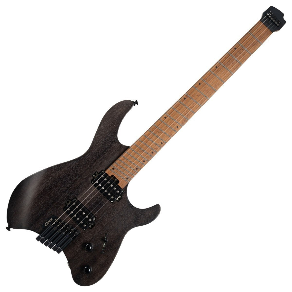 Cort Space G6MS Headless Multiscale in Semi Gloss Trans Black