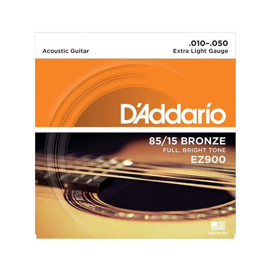 D`Addario EZ 900 Extra Light 10-50 Acoustic Guitar Strings