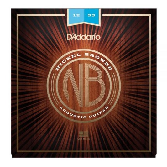 D’ADDARIO NB1253 NICKEL BRONZE ACOUSTIC 12-53-LITE