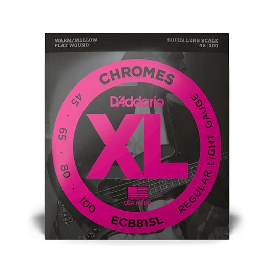 D'Addario ECB-81SL Bass Guitar String Chrome 45-100 SL