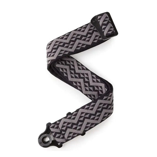 D'Addario 50BAL03 Auto Lock Guitar Strap black geometries