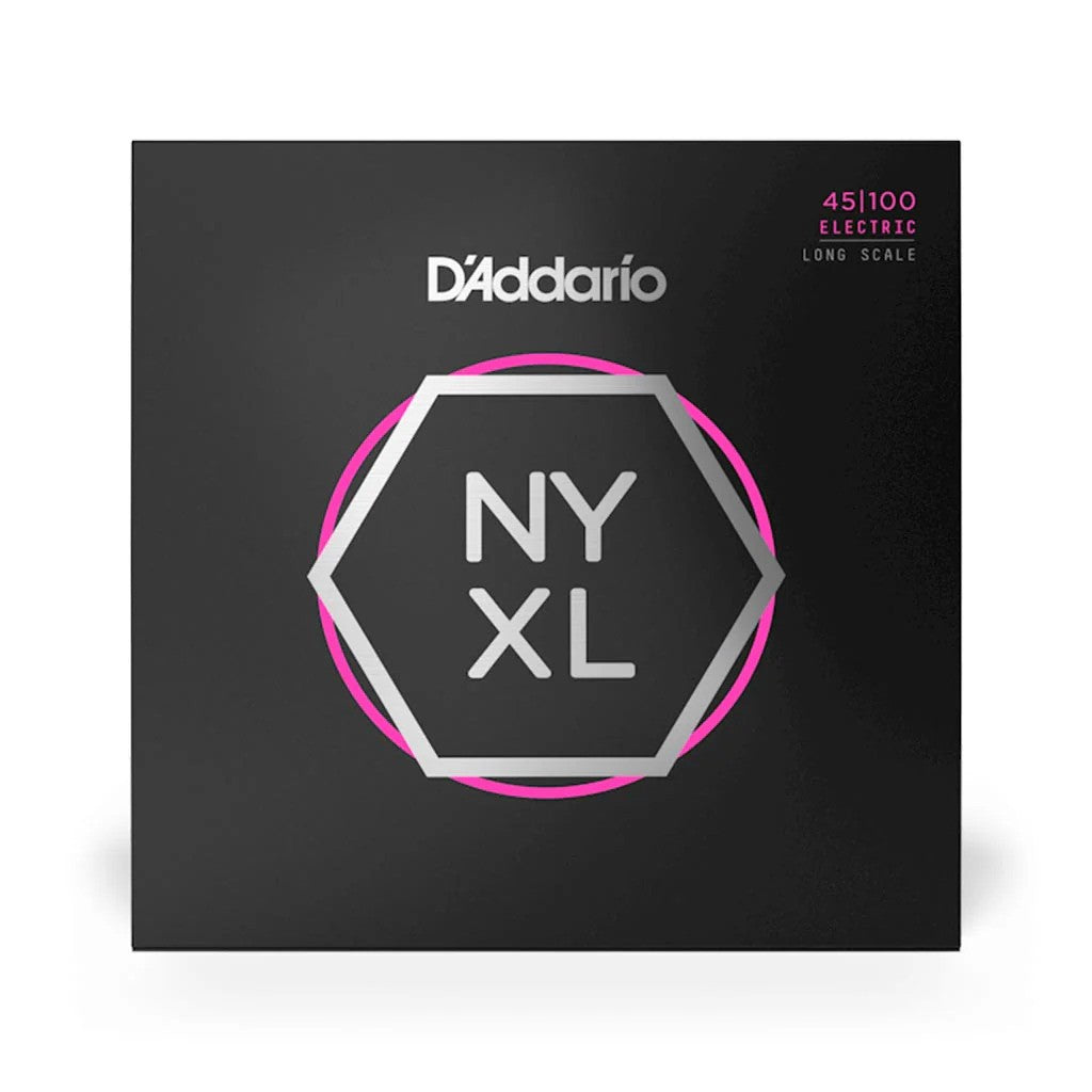 D'Addario NYXL45100 NYXL Bass Strings, ( 4 STRING ) Long Scale, Regular, 45-100
