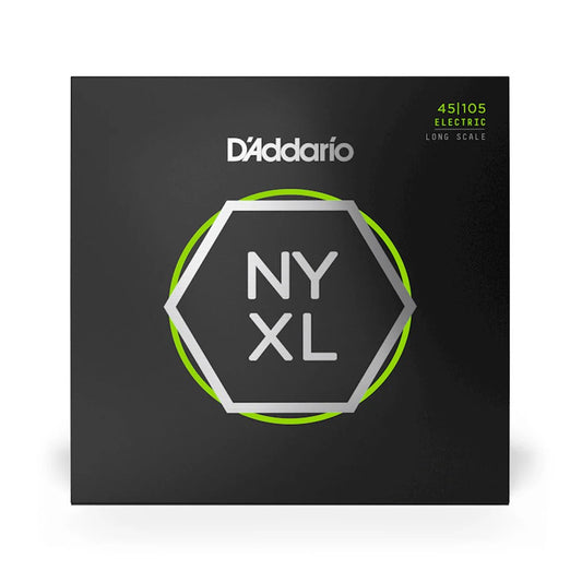 D'Addario NYXL45105, Set Long Scale Bass Guitar Strings, 45-105