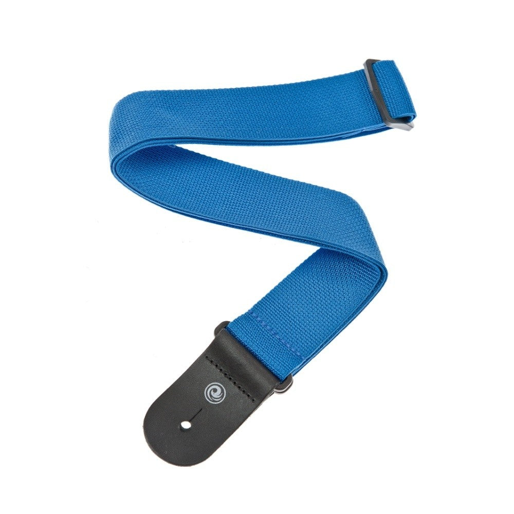 D'addario Strap Polyp Leather Ends in Blue (PWS102)
